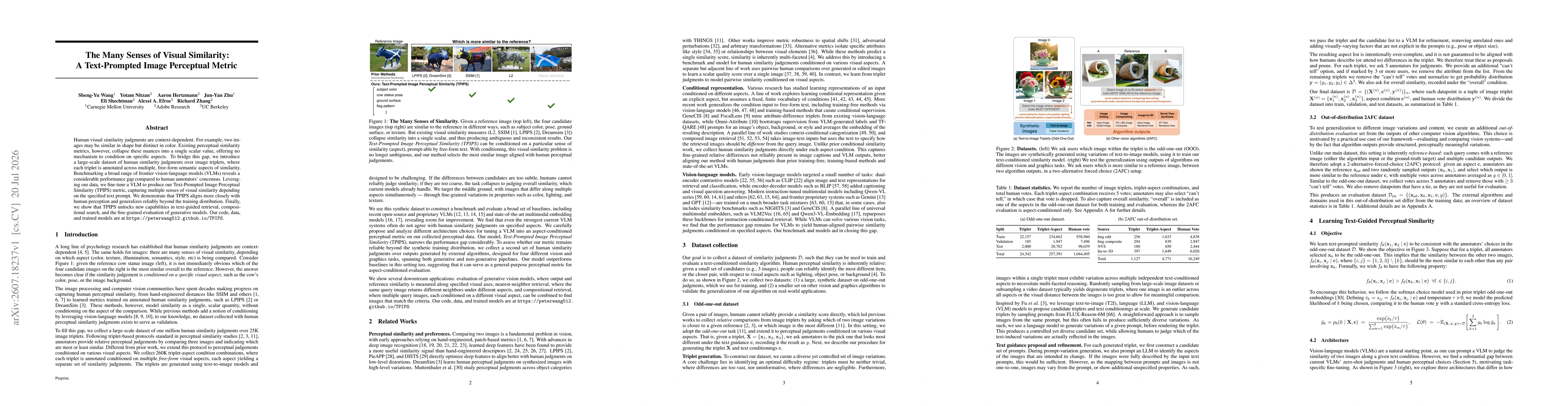 Thumbnail for The Many Senses of Visual Similarity: A Text-Prompted Image Perceptual Metric