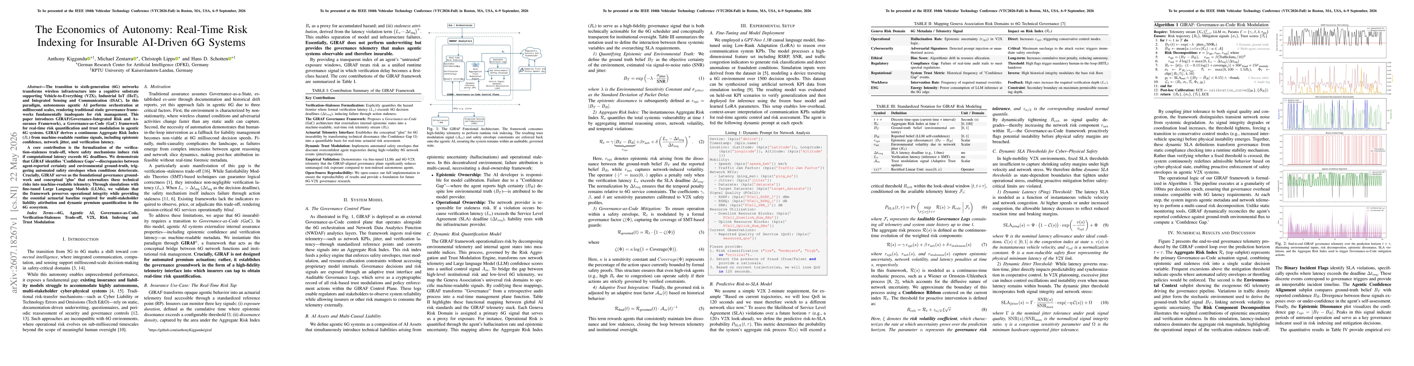 Thumbnail for The Economics of Autonomy: Real-Time Risk Indexing for Insurable AI-Driven 6G Systems