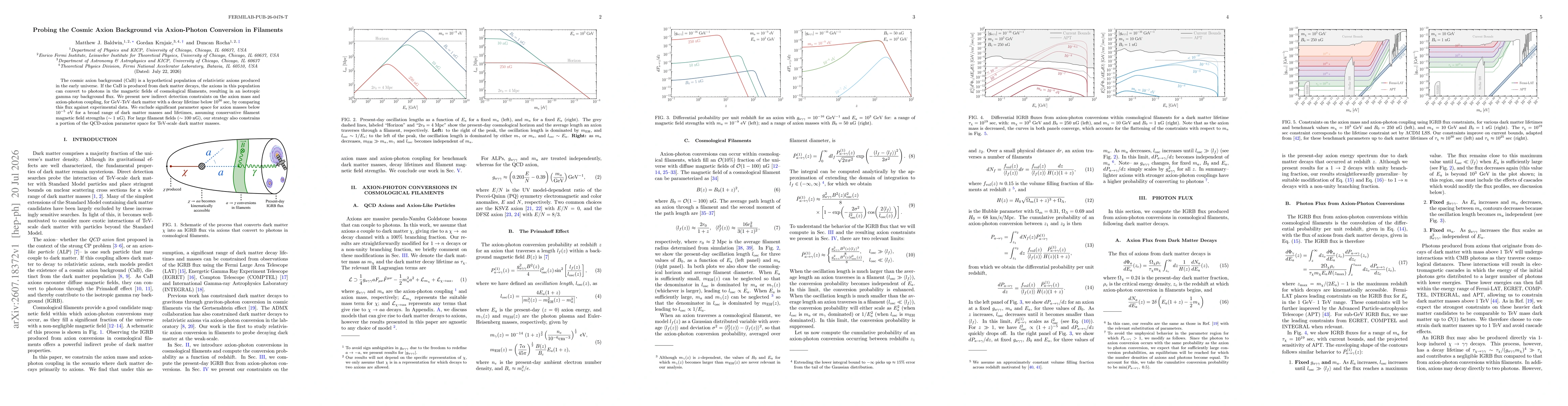 Thumbnail for Probing the Cosmic Axion Background via Axion-Photon Conversion in Filaments
