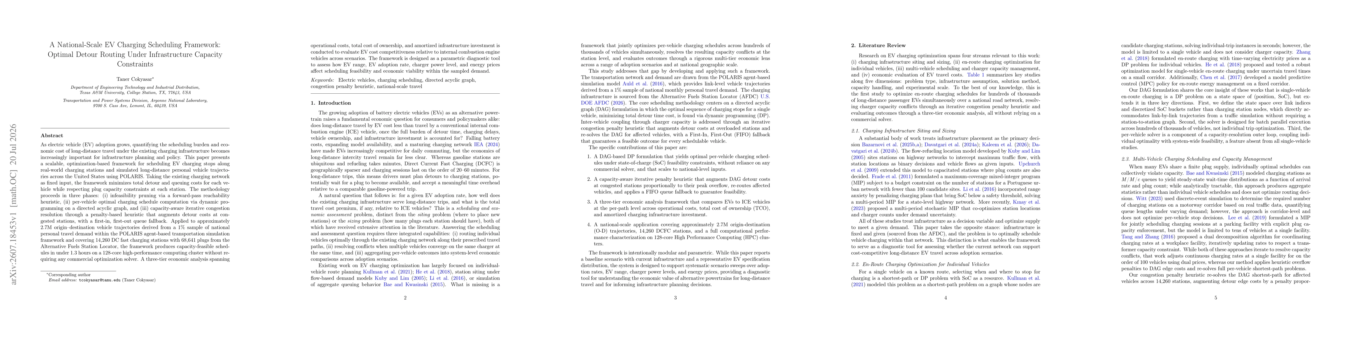 Thumbnail for A National-Scale EV Charging Scheduling Framework: Optimal Detour Routing Under Infrastructure Capacity Constraints