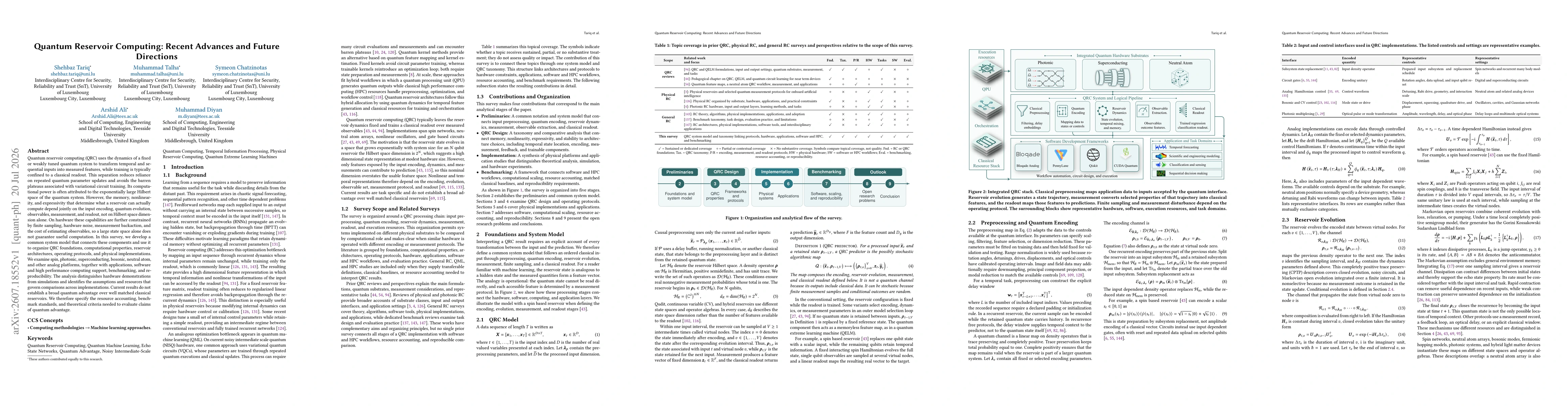 Thumbnail for Quantum Reservoir Computing: Recent Advances and Future Directions