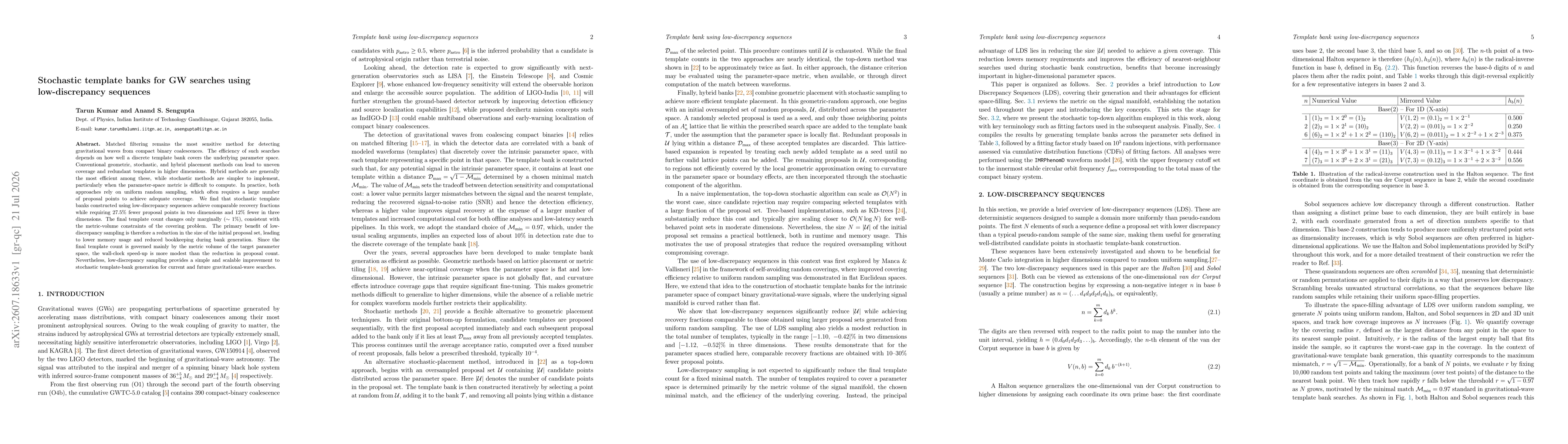 Thumbnail for Stochastic template banks for GW searches using low-discrepancy sequences