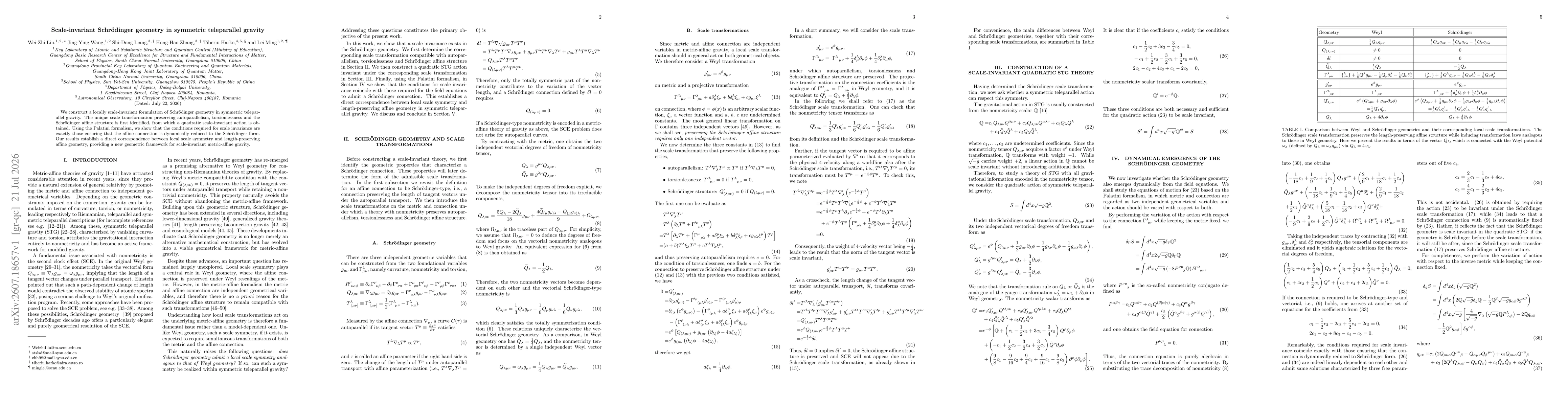 Thumbnail for Scale-invariant Schrödinger geometry in symmetric teleparallel gravity
