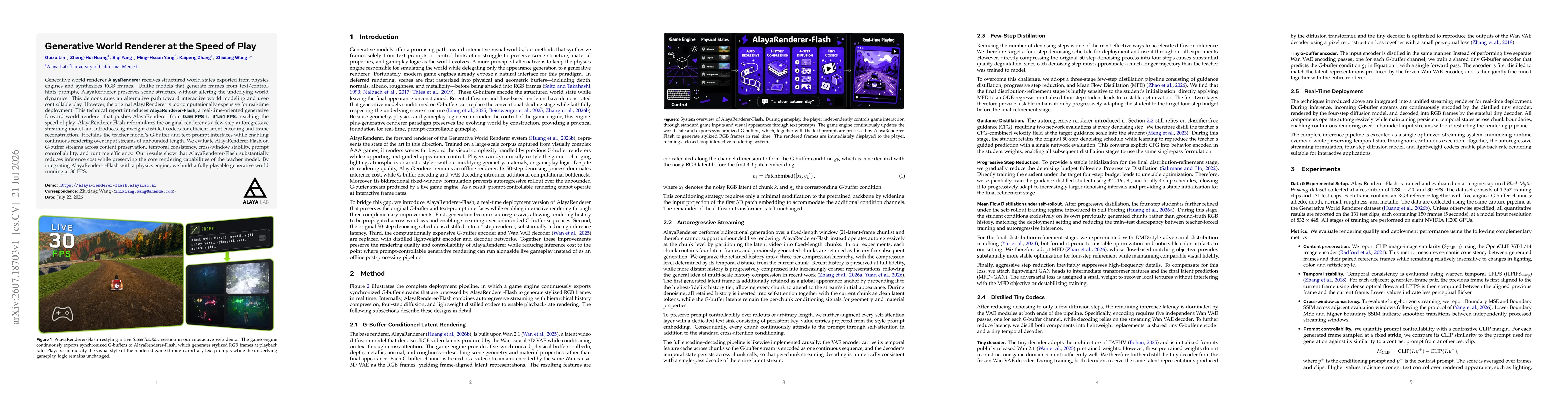 Thumbnail for Generative World Renderer at the Speed of Play