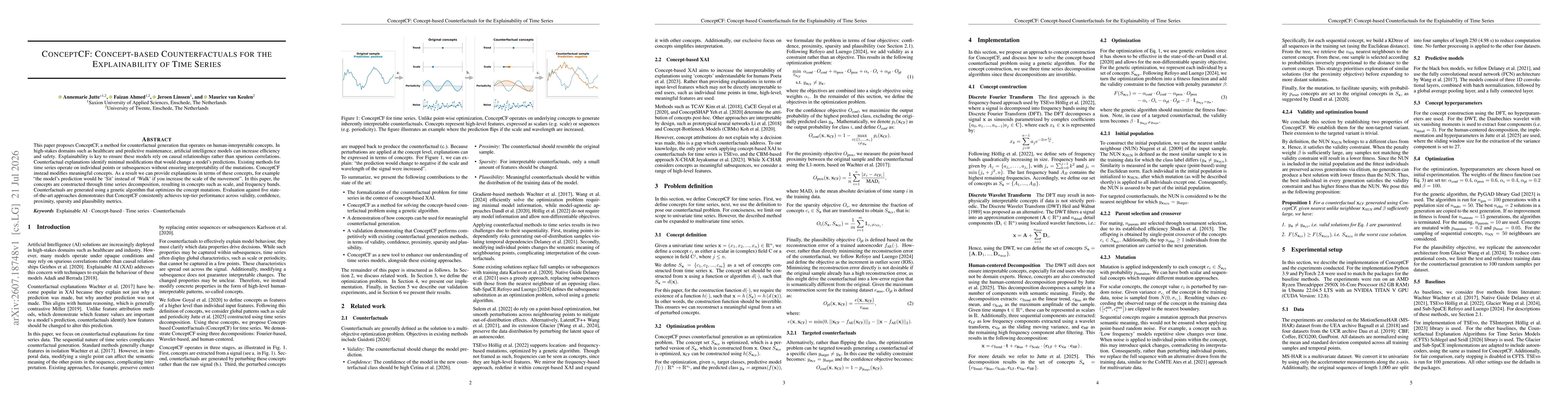 Thumbnail for ConceptCF: Concept-based Counterfactuals for the Explainability of Time Series