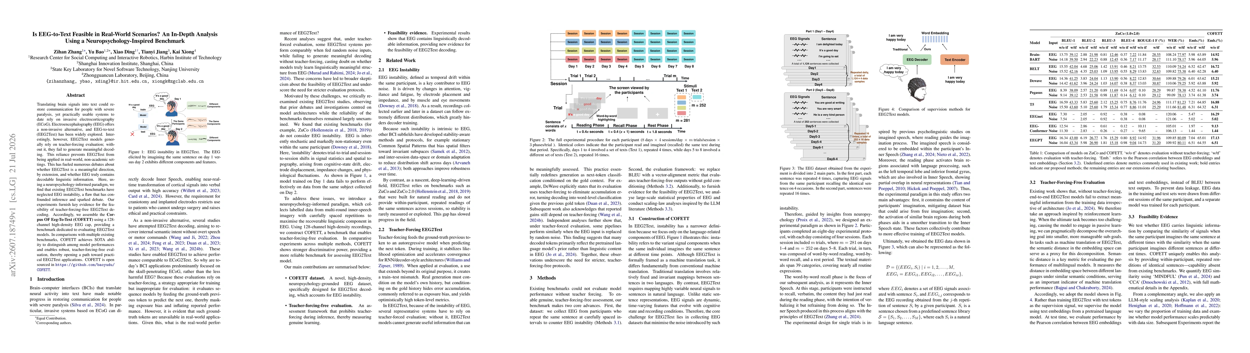 Thumbnail for Is EEG-to-Text Feasible in Real-World Scenarios? An In-Depth Analysis Using a Neuropsychology-Inspired Benchmark