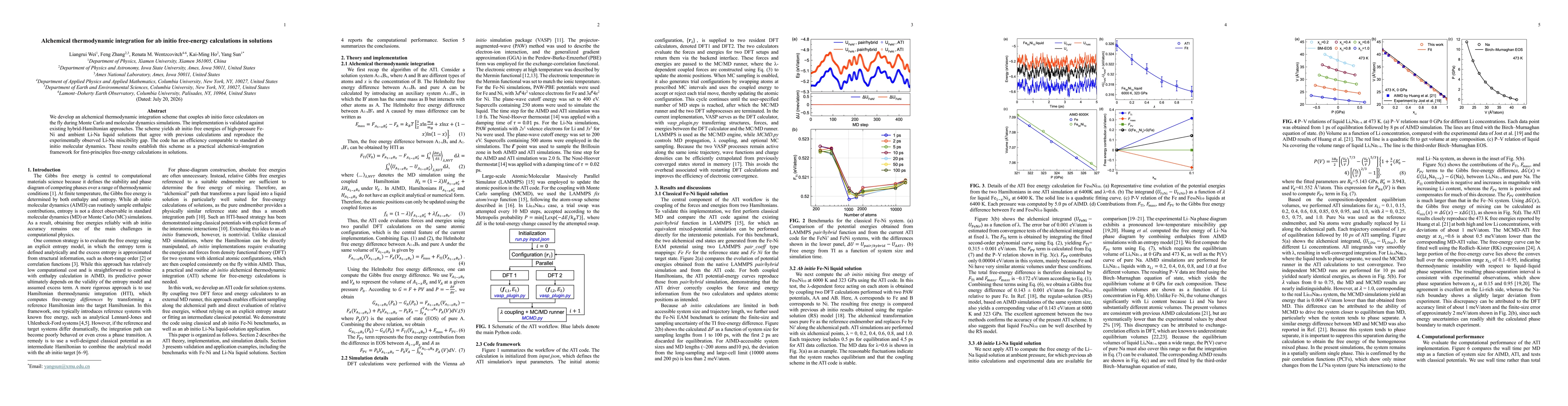Thumbnail for Alchemical thermodynamic integration for ab initio free-energy calculations in solutions