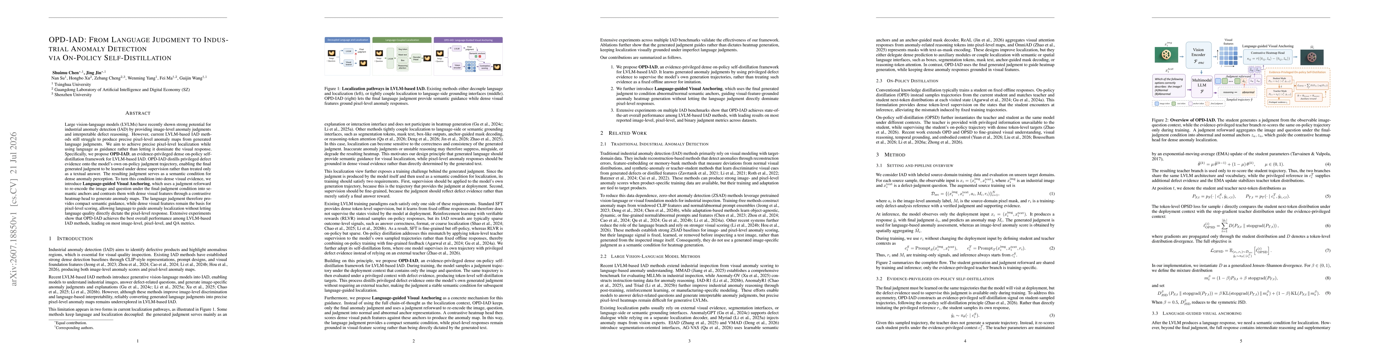 Thumbnail for OPD-IAD: From Language Judgment to Industrial Anomaly Detection via On-Policy Self-Distillation