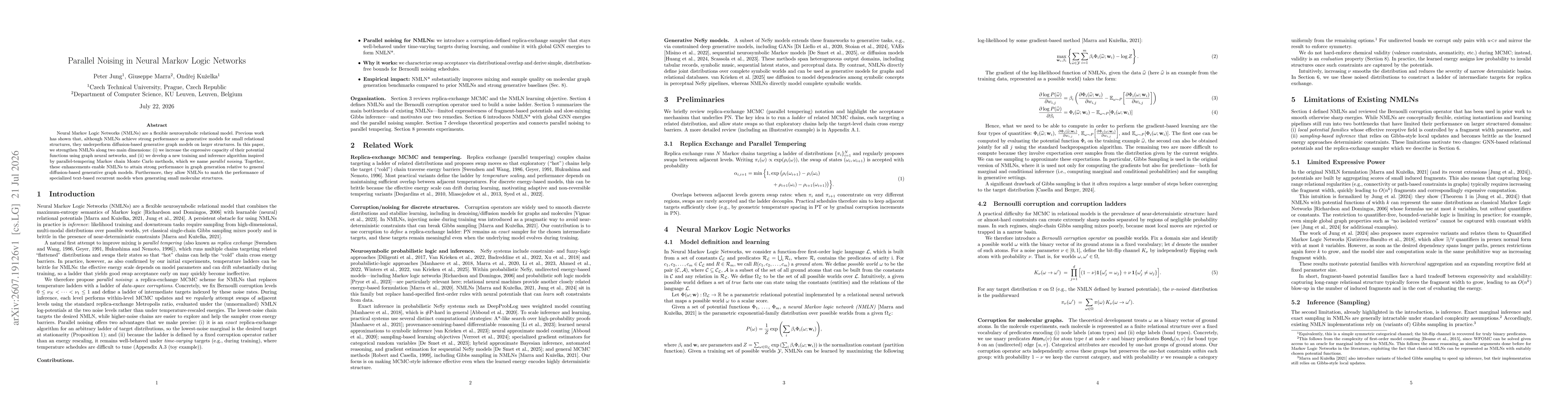 Thumbnail for Parallel Noising in Neural Markov Logic Networks
