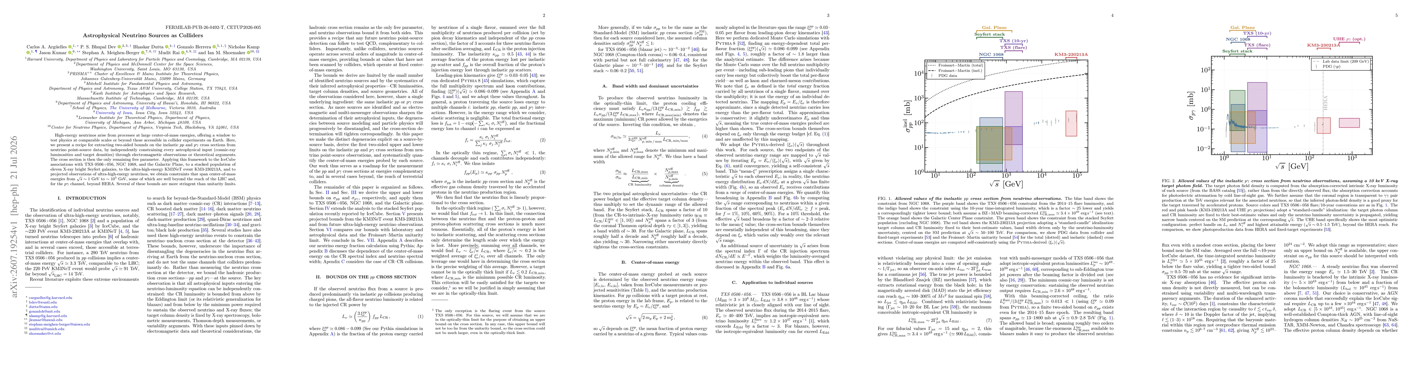 Thumbnail for Astrophysical Neutrino Sources as Colliders