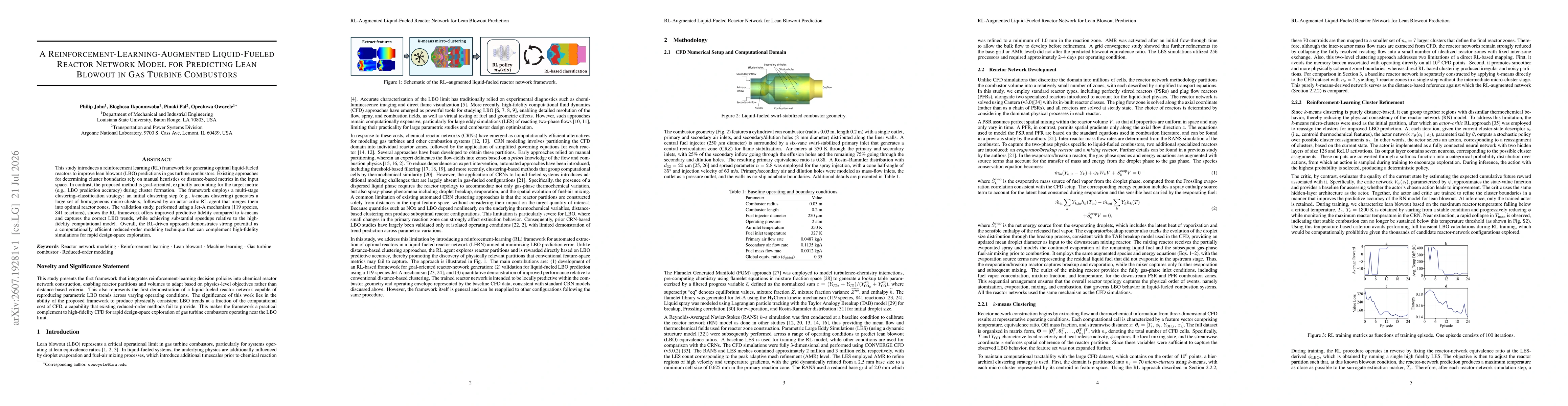 Thumbnail for A Reinforcement-Learning-Augmented Liquid-Fueled Reactor Network Model for Predicting Lean Blowout in Gas Turbine Combustors