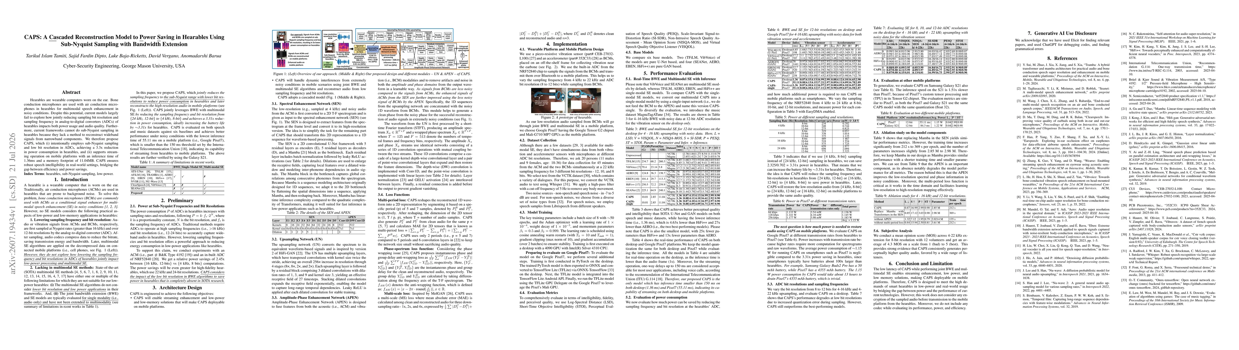Thumbnail for CAPS: A Cascaded Reconstruction Model to Power Saving in Hearables Using Sub-Nyquist Sampling with Bandwidth Extension