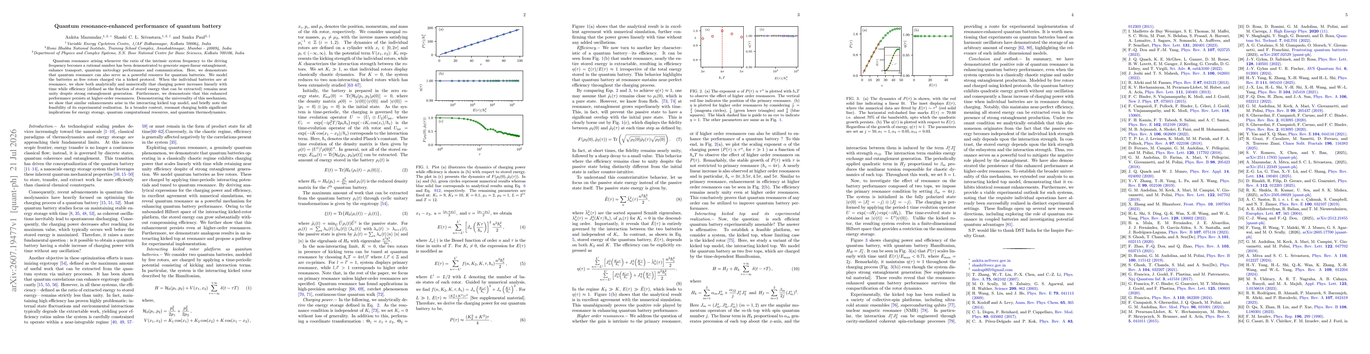 Thumbnail for Quantum resonance-enhanced performance of quantum battery