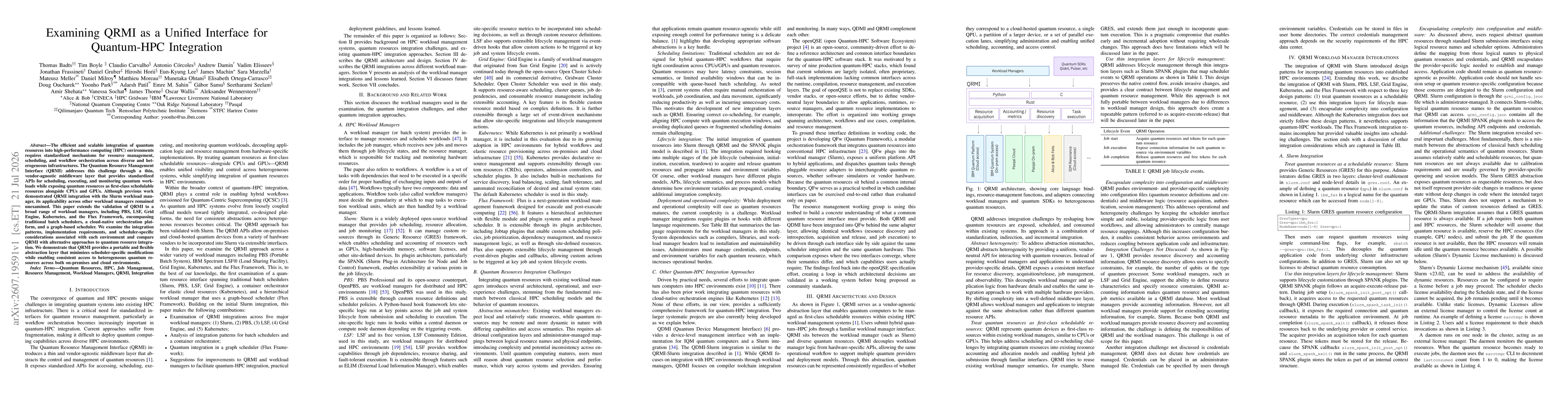 Thumbnail for Examining QRMI as a Unified Interface for Quantum-HPC Integration