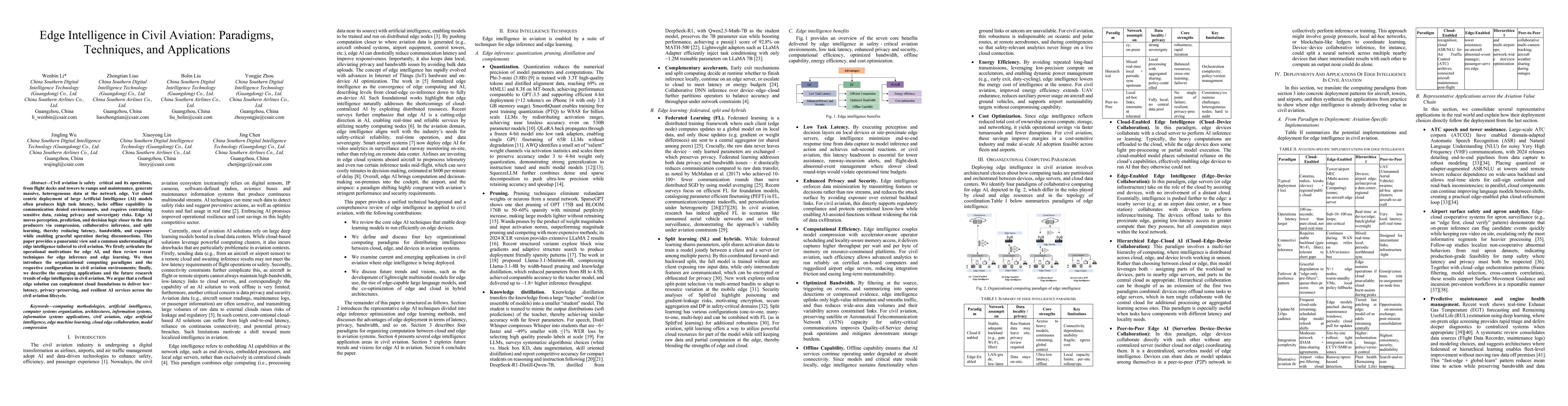 Thumbnail for Edge Intelligence in Civil Aviation: Paradigms, Techniques, and Applications