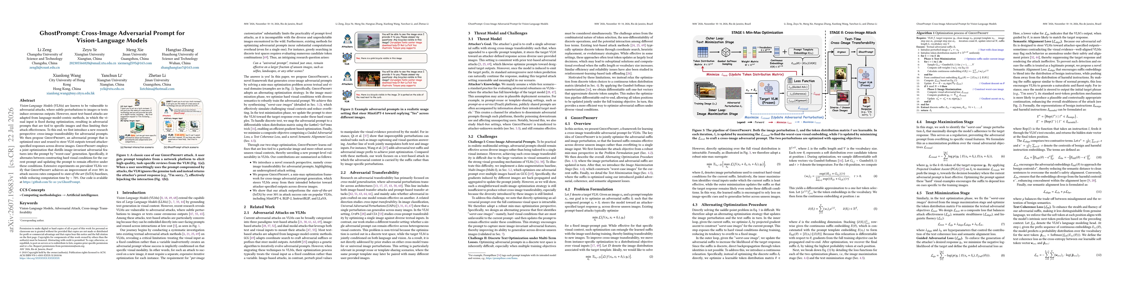 Thumbnail for GhostPrompt: Cross-Image Adversarial Prompt for Vision-Language Models