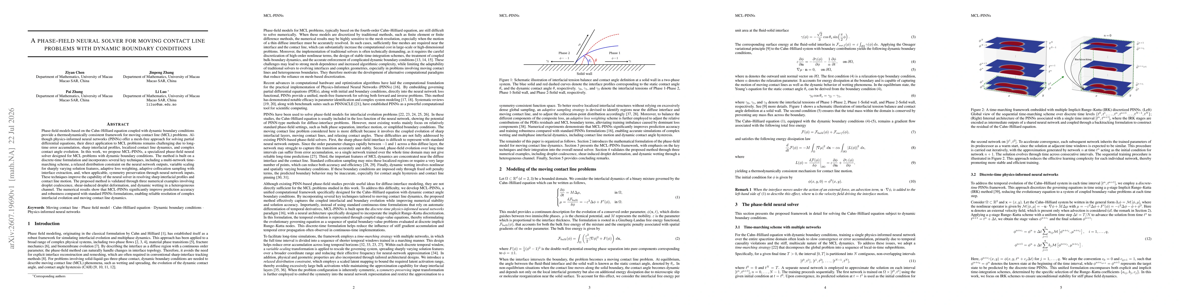 Thumbnail for A phase-field neural solver for moving contact line problems with dynamic boundary conditions