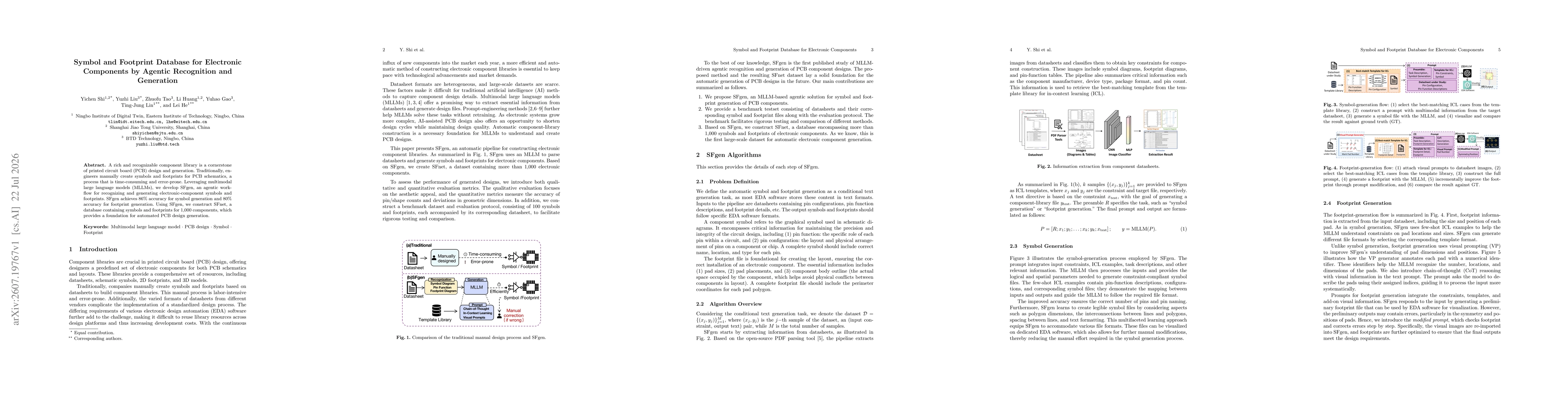Thumbnail for Symbol and Footprint Database for Electronic Components by Agentic Recognition and Generation
