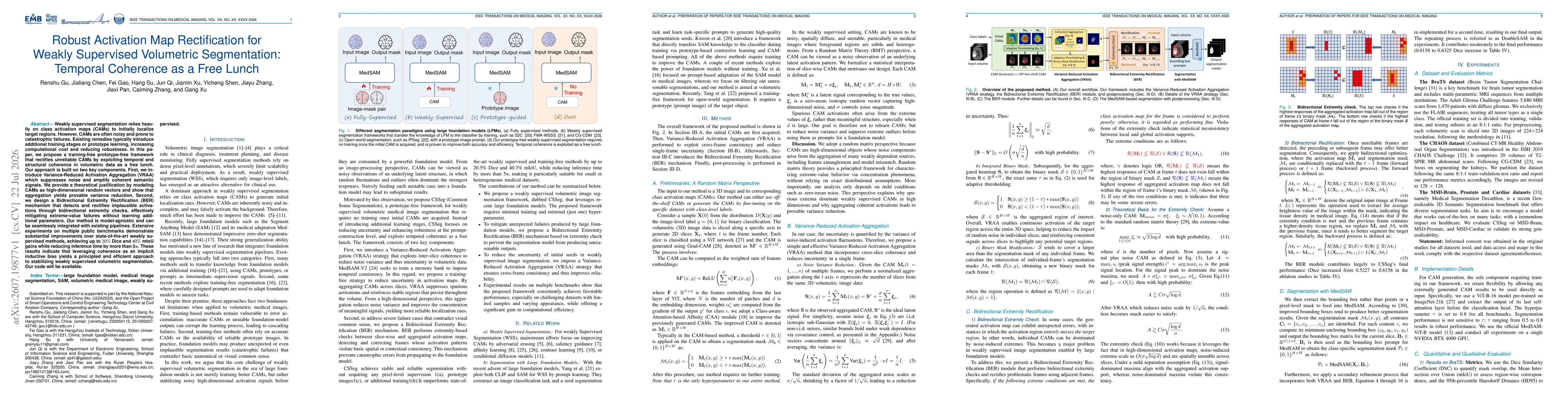 Thumbnail for Robust Activation Map Rectification for Weakly Supervised Volumetric Segmentation: Temporal Coherence as a Free Lunch