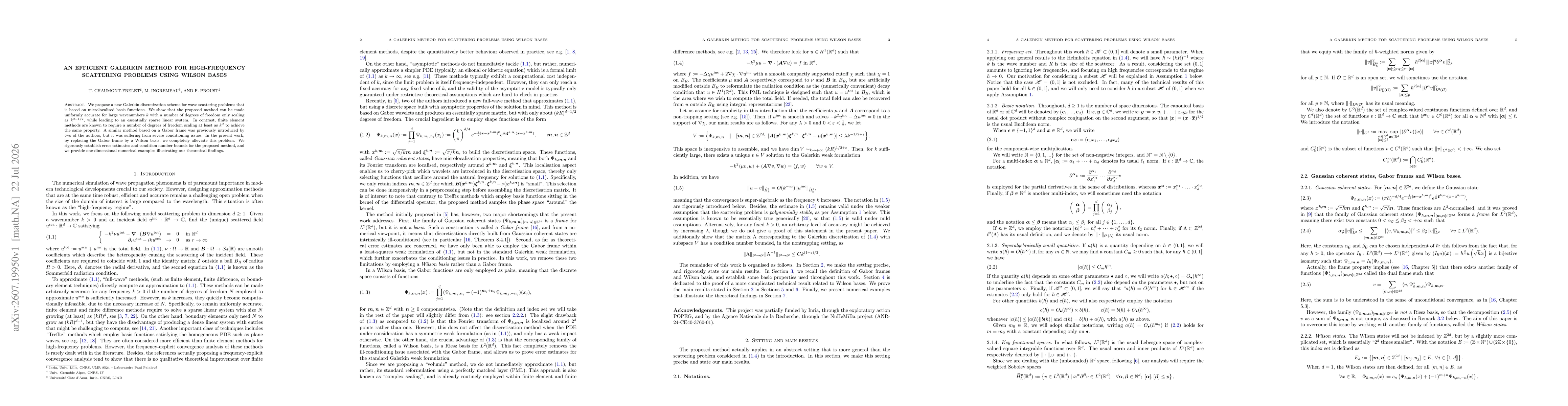 Thumbnail for An efficient Galerkin method for high-frequency scattering problems using Wilson bases