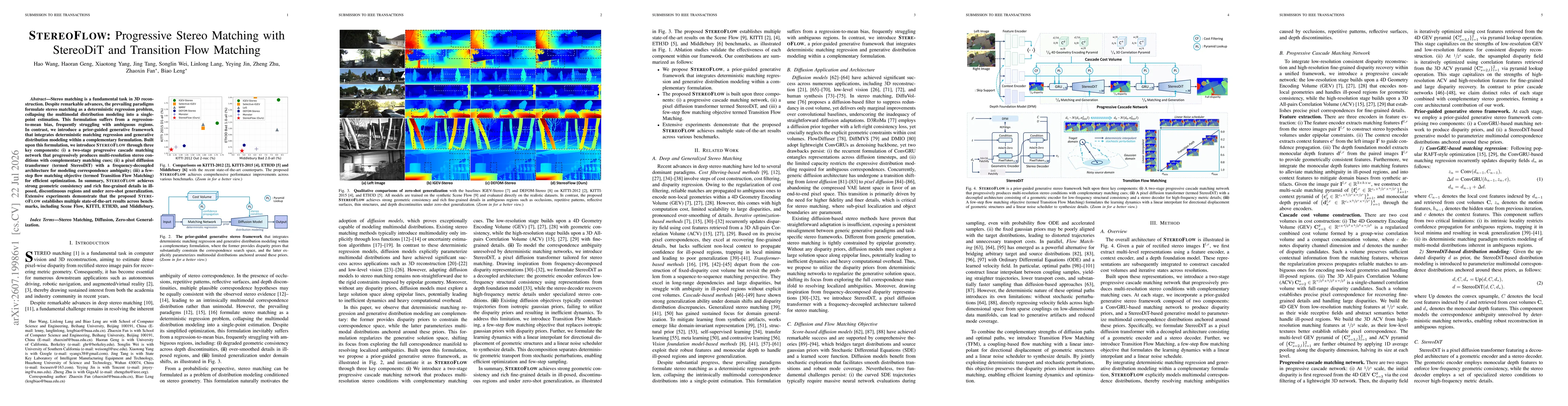 Thumbnail for STEREOFLOW: Progressive Stereo Matching with StereoDiT and Transition Flow Matching