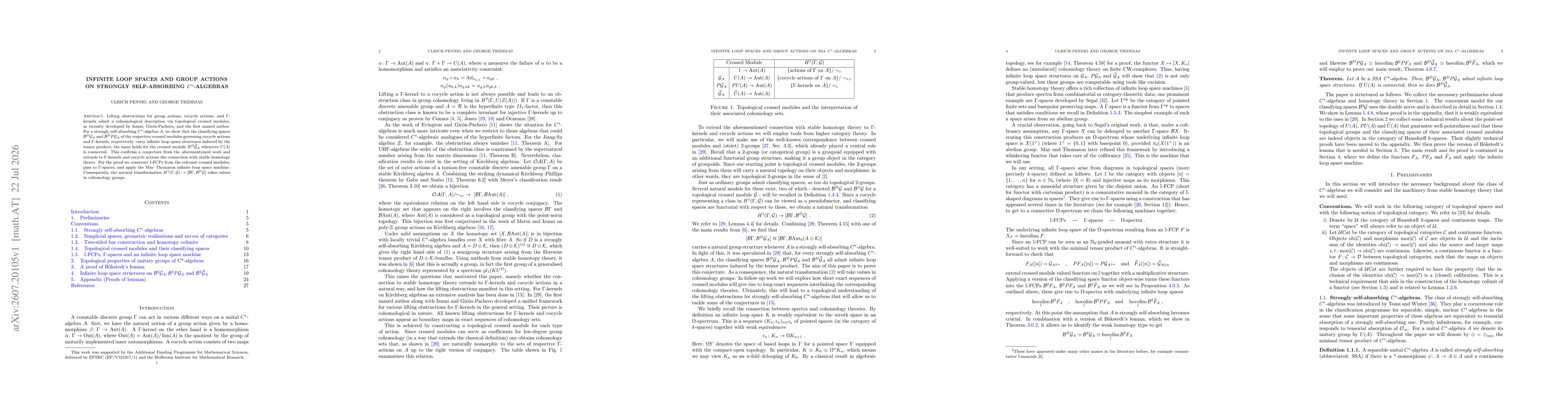 Thumbnail for Infinite Loop Spaces and Group Actions on Strongly Self-Absorbing C*-Algebras