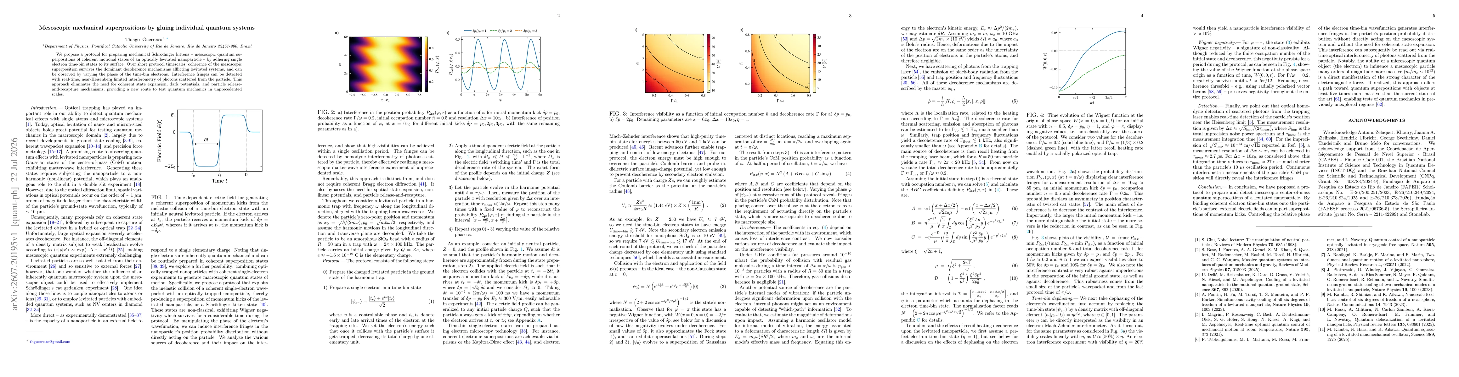 Thumbnail for Mesoscopic mechanical superpositions by gluing individual quantum systems