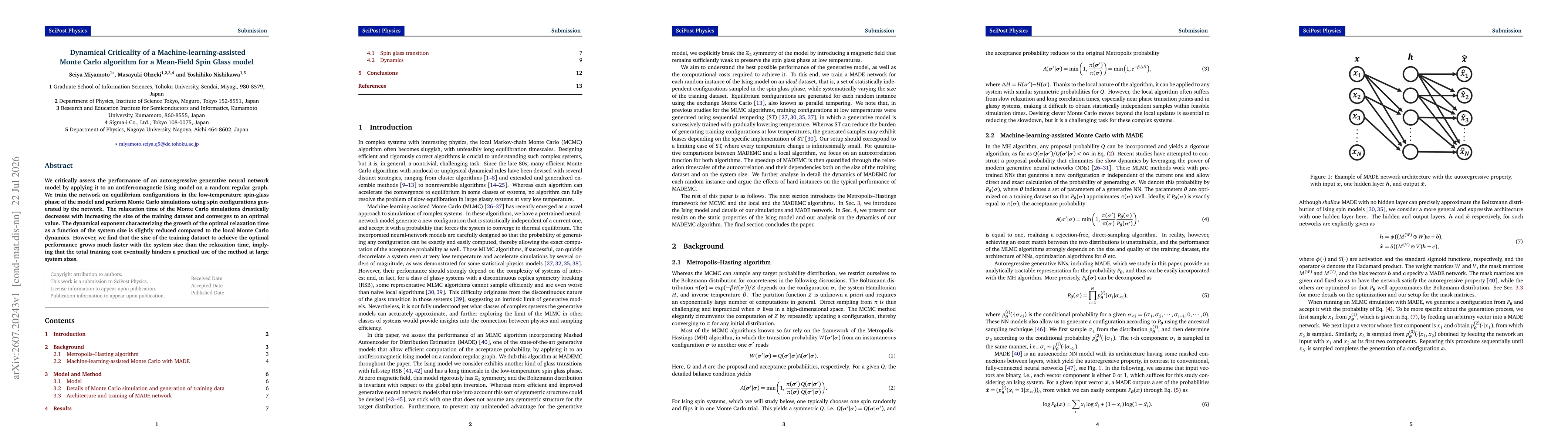 Thumbnail for Dynamical Criticality of a Machine-learning-assisted Monte Carlo algorithm for a Mean-Field Spin Glass model