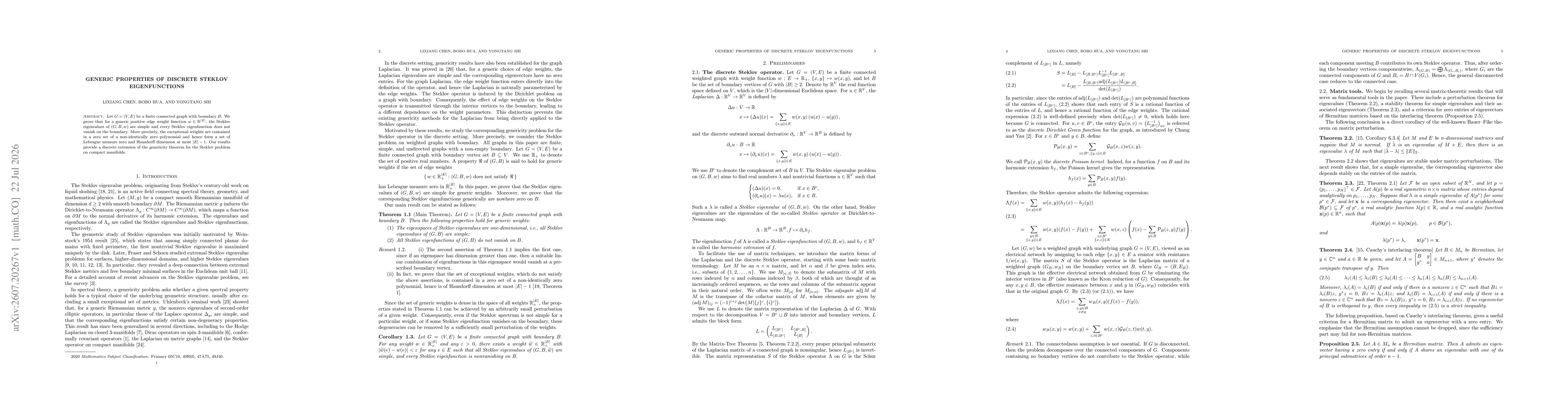 Thumbnail for Generic properties of discrete Steklov eigenfunctions