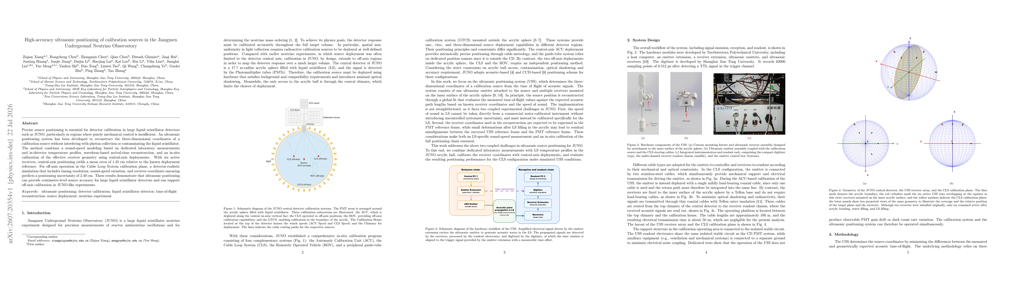Thumbnail for High-accuracy ultrasonic positioning of calibration sources in the Jiangmen Underground Neutrino Observatory