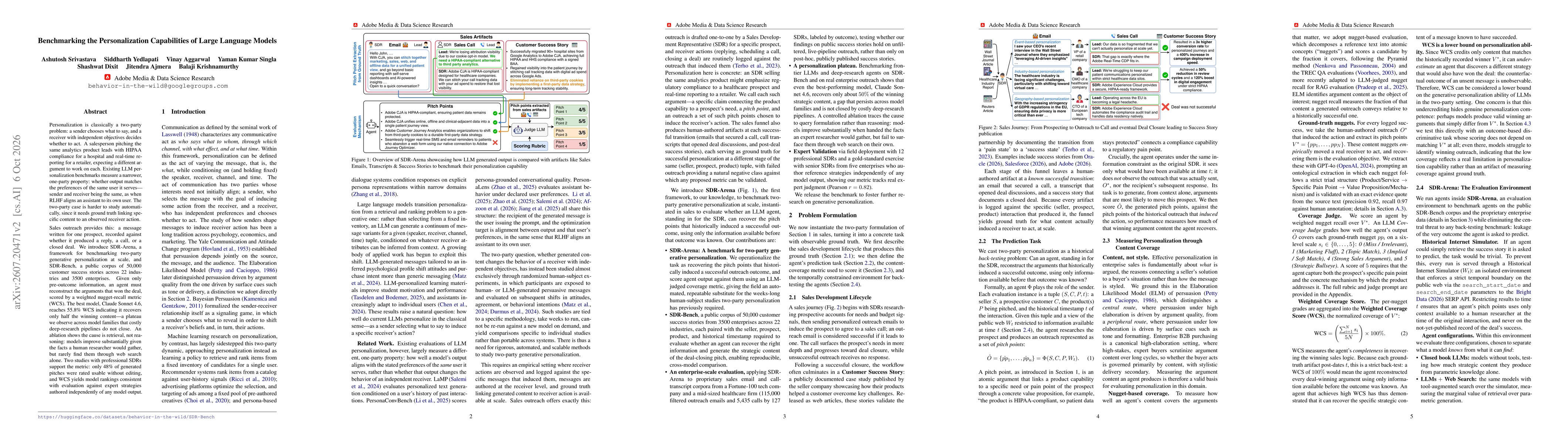 Thumbnail for Benchmarking the Personalization Capabilities of Large Language Models