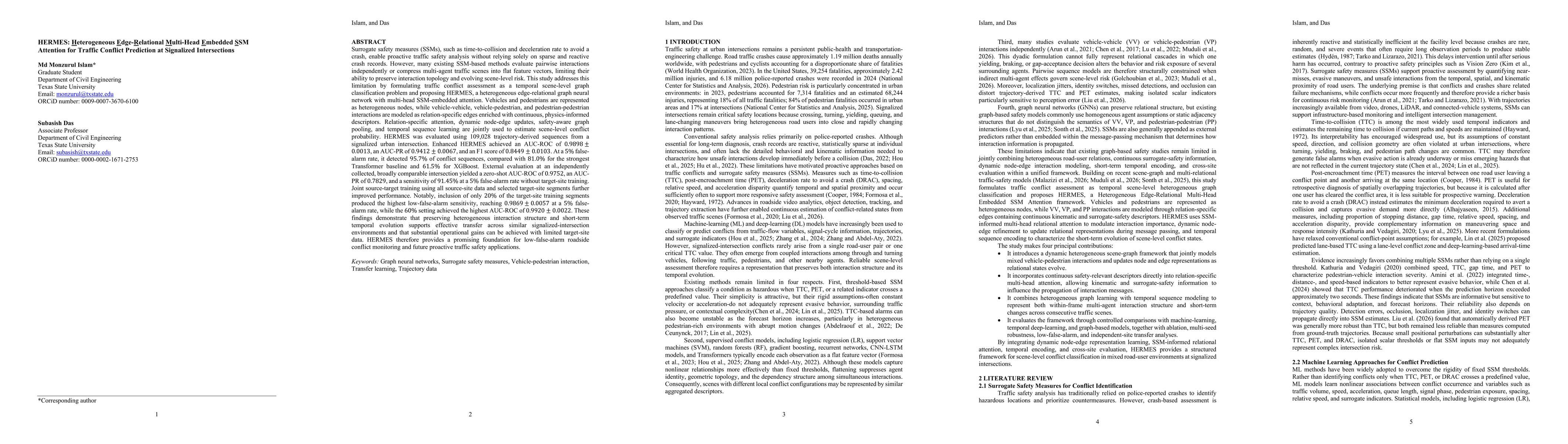 Thumbnail for HERMES: Heterogeneous Edge-Relational Multi-Head Embedded SSM Attention for Traffic Conflict Prediction at Signalized Intersections
