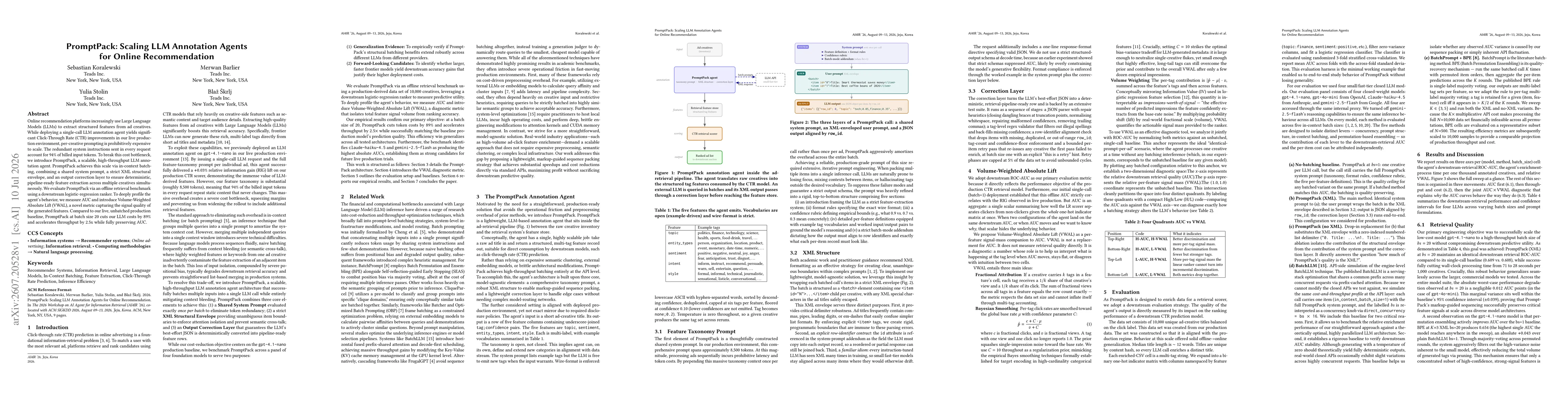 Thumbnail for PromptPack: Scaling LLM Annotation Agents for Online Recommendation