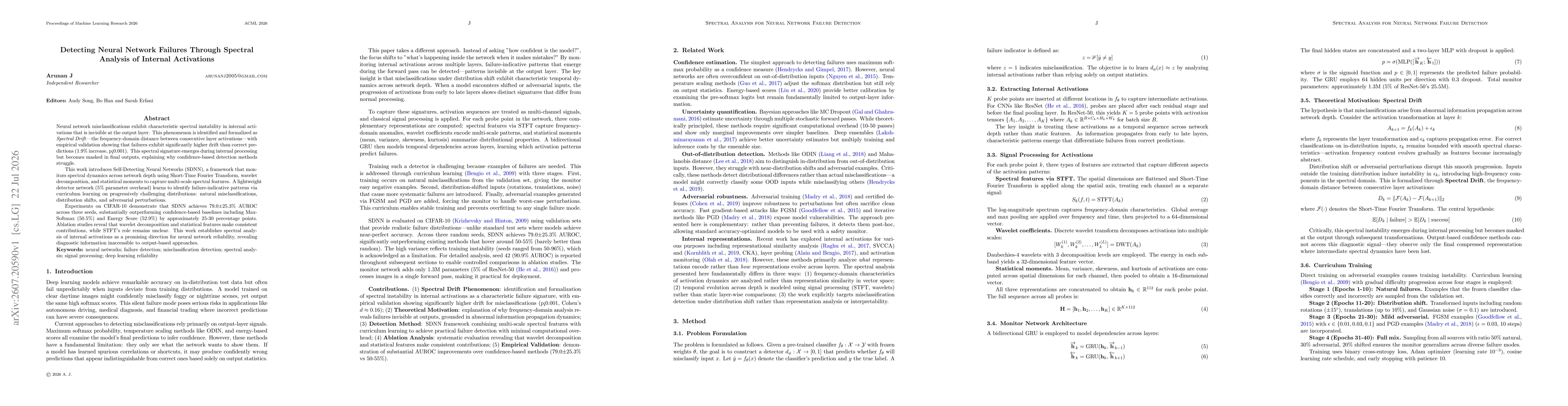 Thumbnail for Detecting Neural Network Failures through Spectral Analysis of Internal Activations