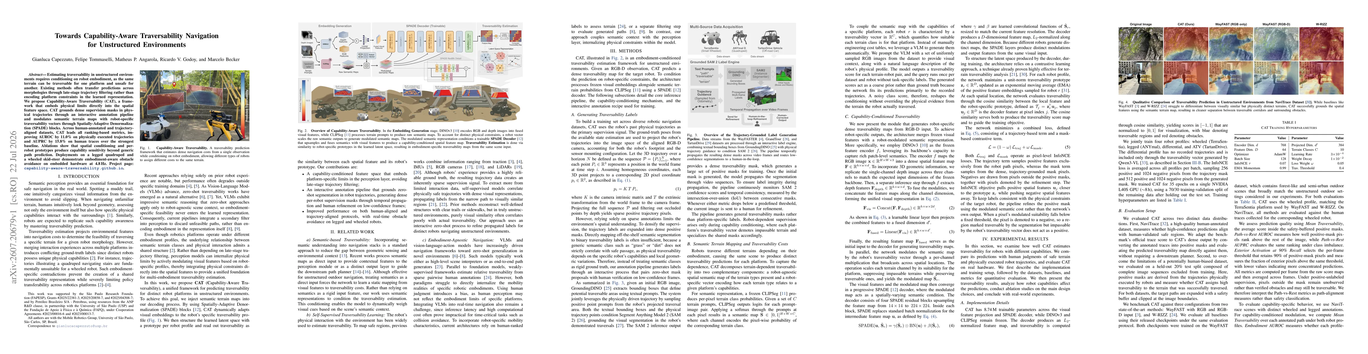 Thumbnail for Towards Capability-Aware Traversability Navigation for Unstructured Environments