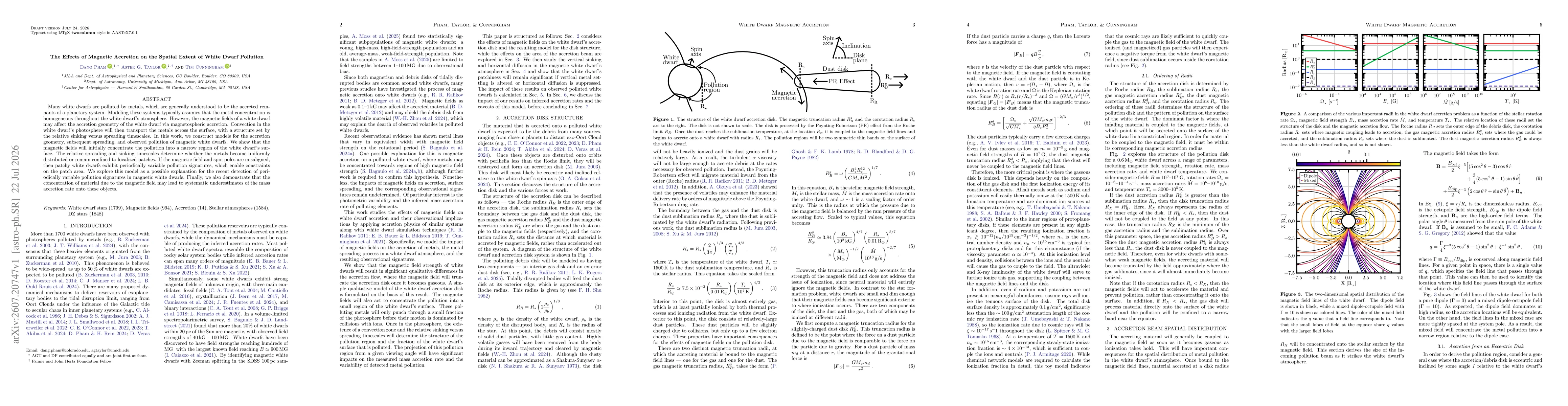Thumbnail for The Effects of Magnetic Accretion on the Spatial Extent of White Dwarf Pollution