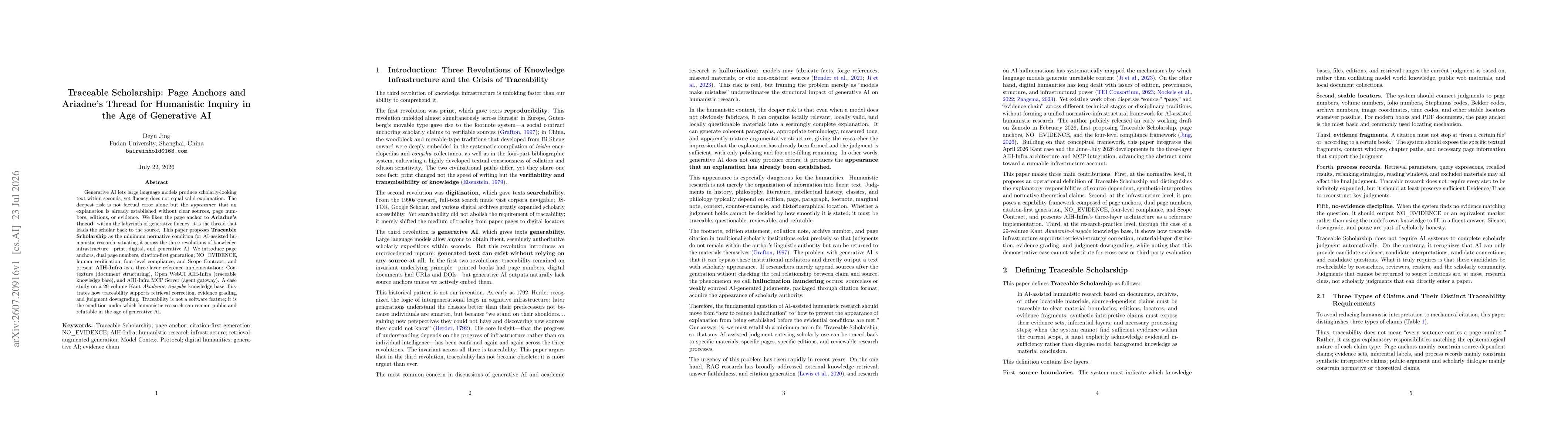 Thumbnail for Traceable Scholarship: Page Anchors and Ariadne's Thread for Humanistic Inquiry in the Age of Generative AI