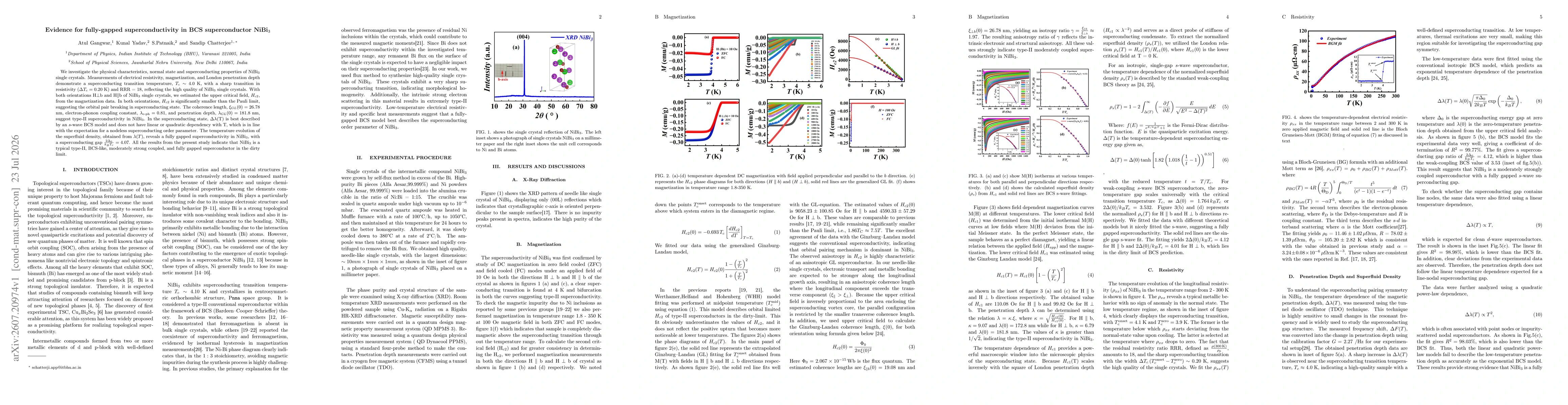 Thumbnail for Evidence for fully-gapped superconductivity in BCS superconductor NiBi3