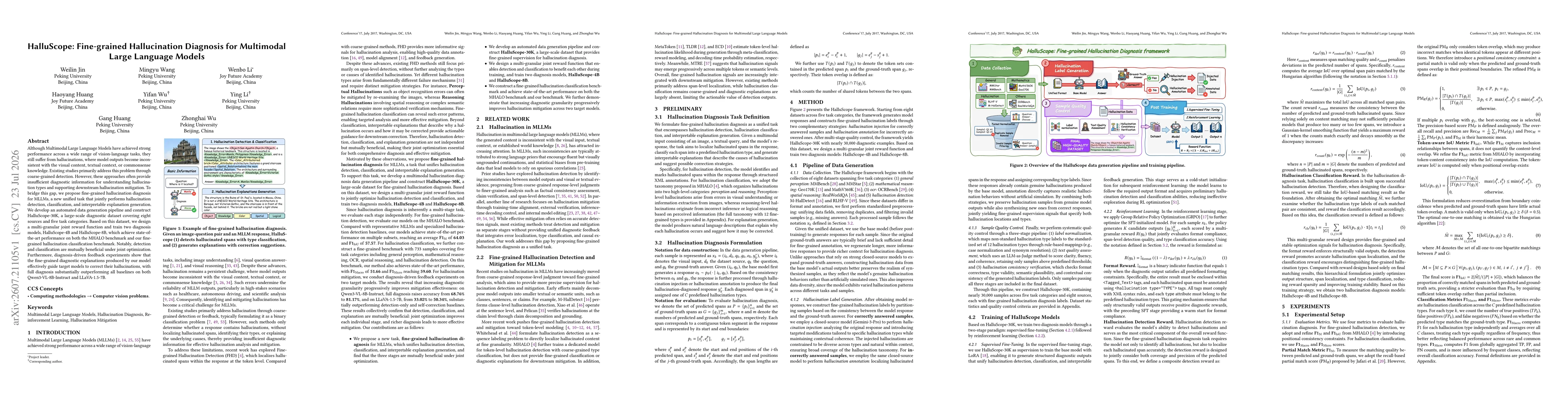 Thumbnail for HalluScope: Fine-grained Hallucination Diagnosis for Multimodal Large Language Models