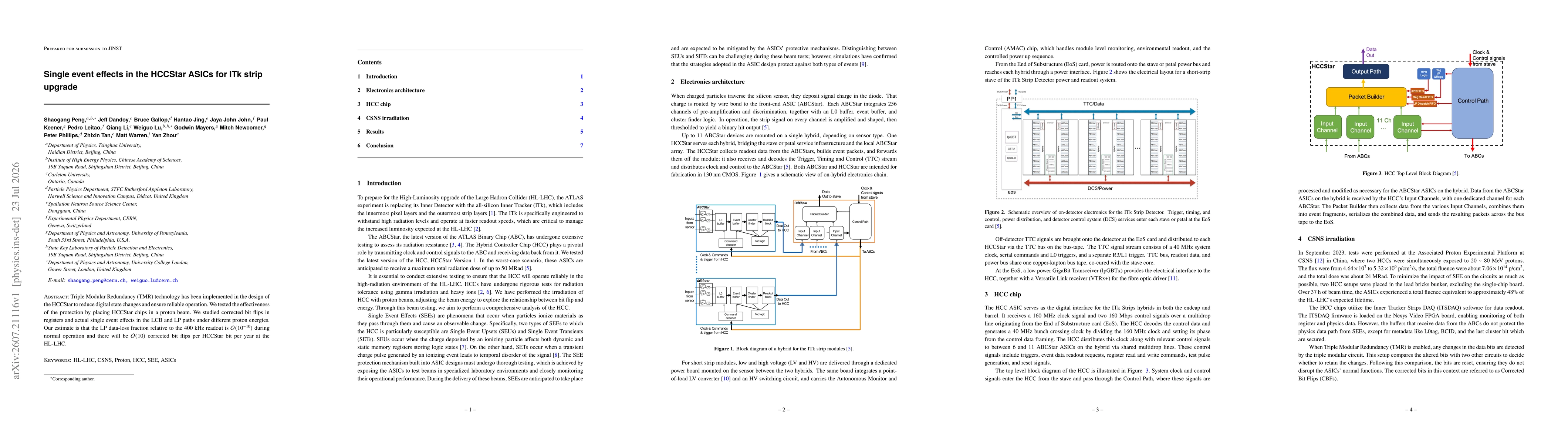 Thumbnail for Single event effects in the HCCStar ASICs for ITk strip upgrade