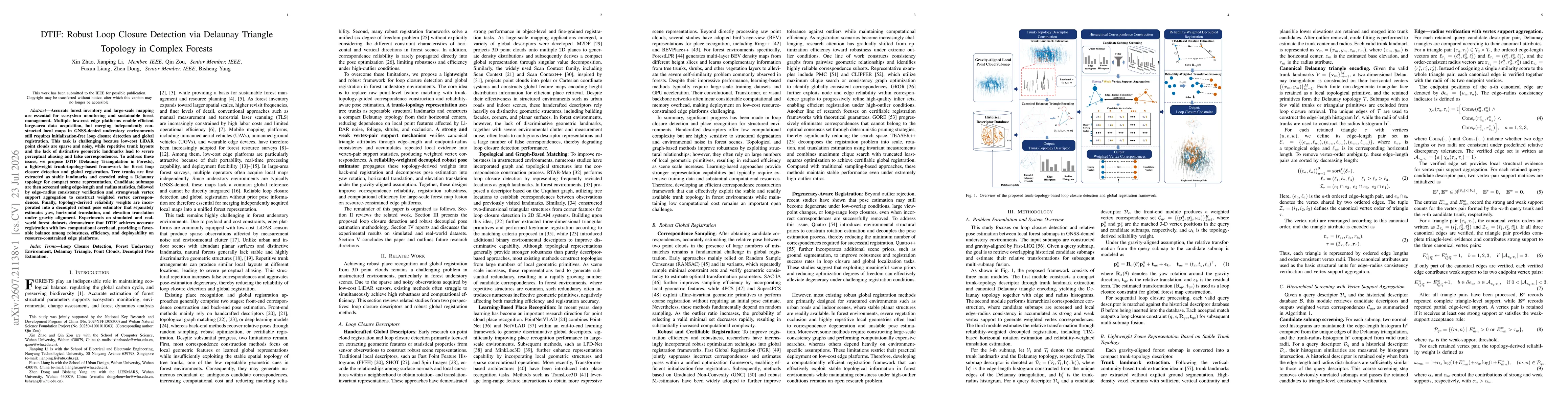 Thumbnail for DTIF: Robust Loop Closure Detection via Delaunay Triangle Topology in Complex Forests