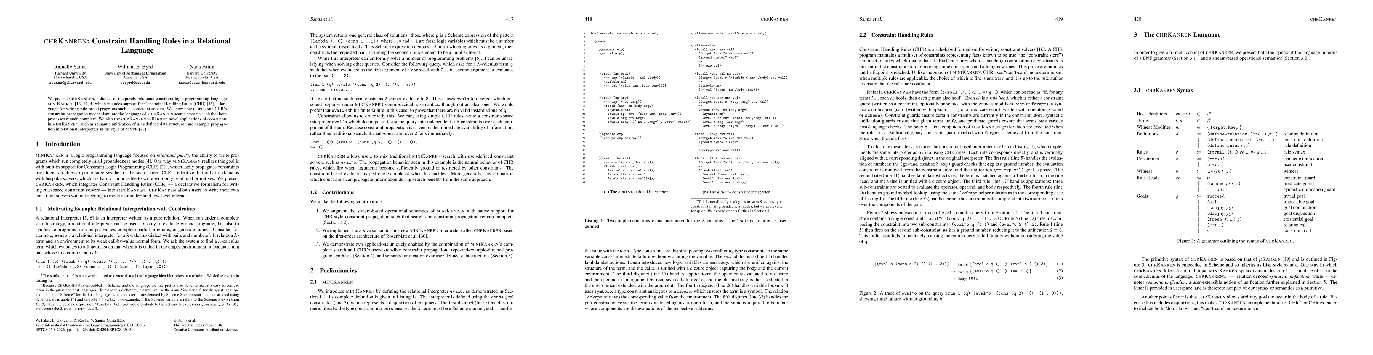 Thumbnail for chrKanren: Constraint Handling Rules in a Relational Language