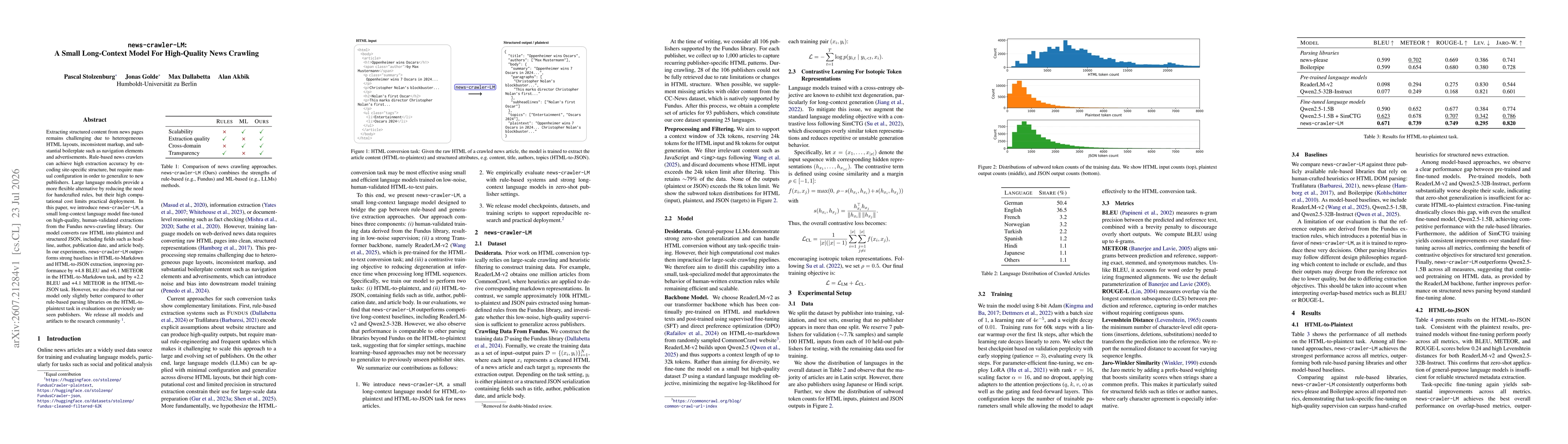 Thumbnail for news-crawler-LM: A Small Long-Context Model For High-Quality News Crawling