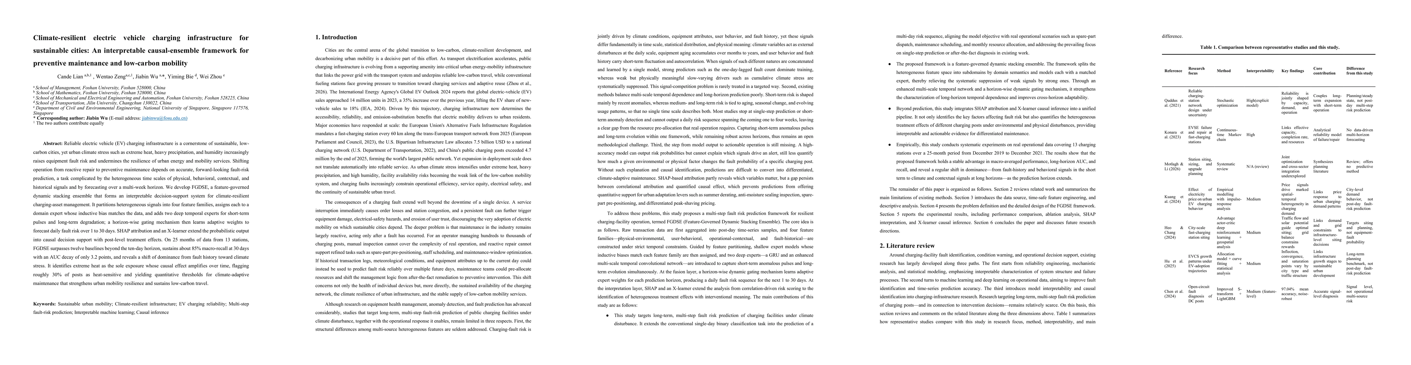Thumbnail for Climate-resilient electric vehicle charging infrastructure for sustainable cities: An interpretable causal-ensemble framework for preventive maintenance and low-carbon mobility