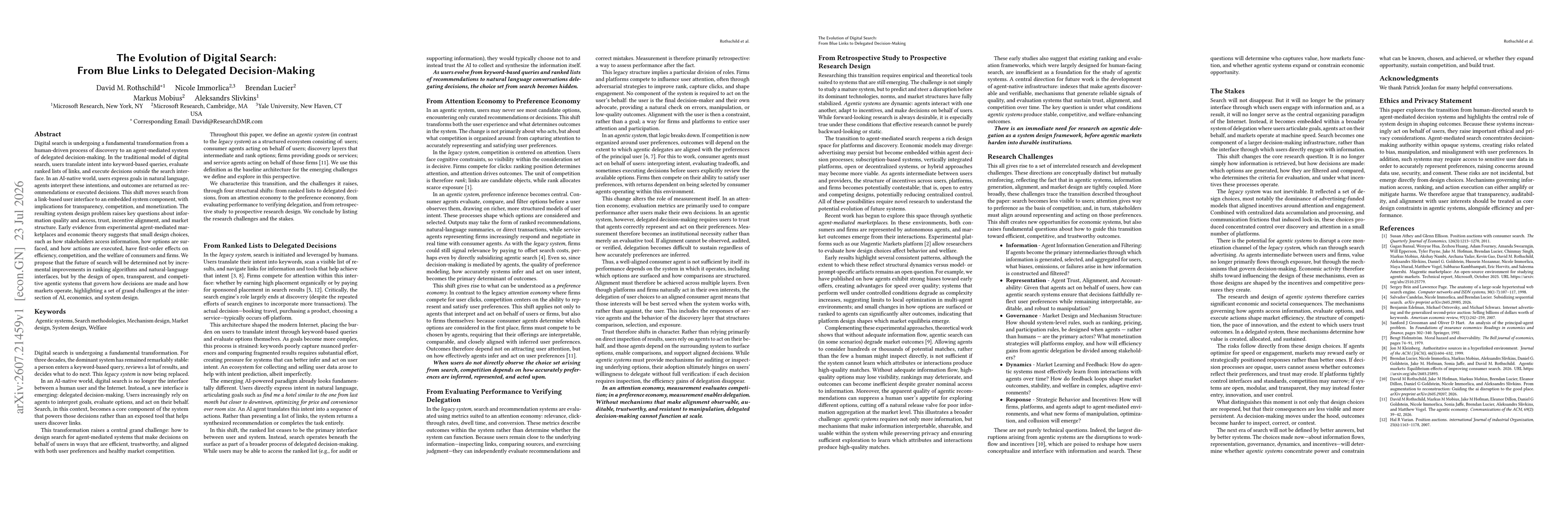 Thumbnail for The Evolution of Digital Search: From Blue Links to Delegated Decision-Making