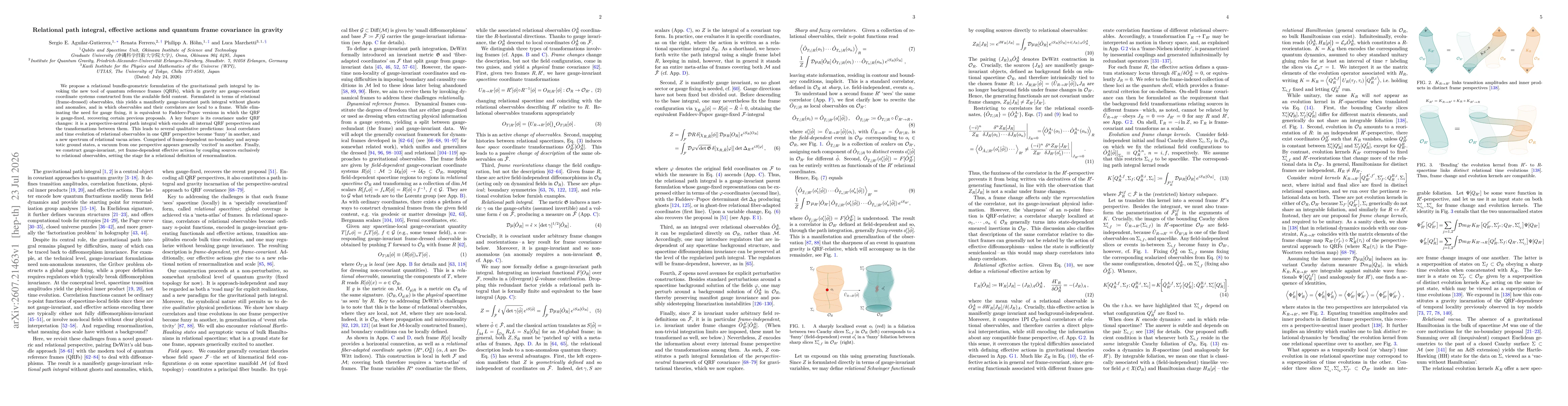 Thumbnail for Relational path integral, effective actions and quantum frame covariance