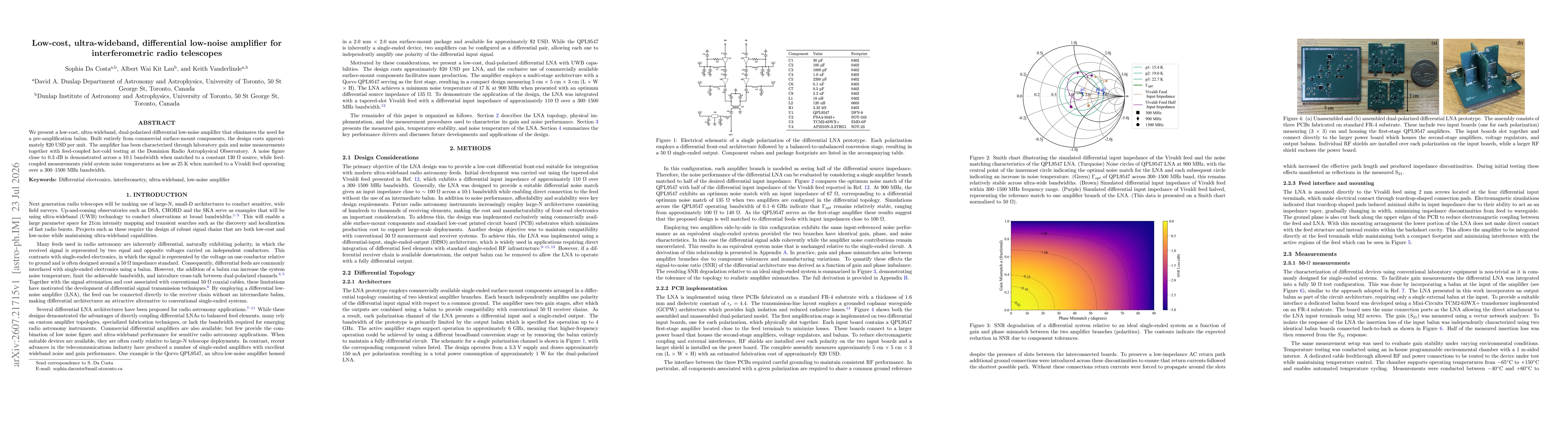 Thumbnail for Low-cost, ultra-wideband, differential low-noise amplifier for interferometric radio telescopes