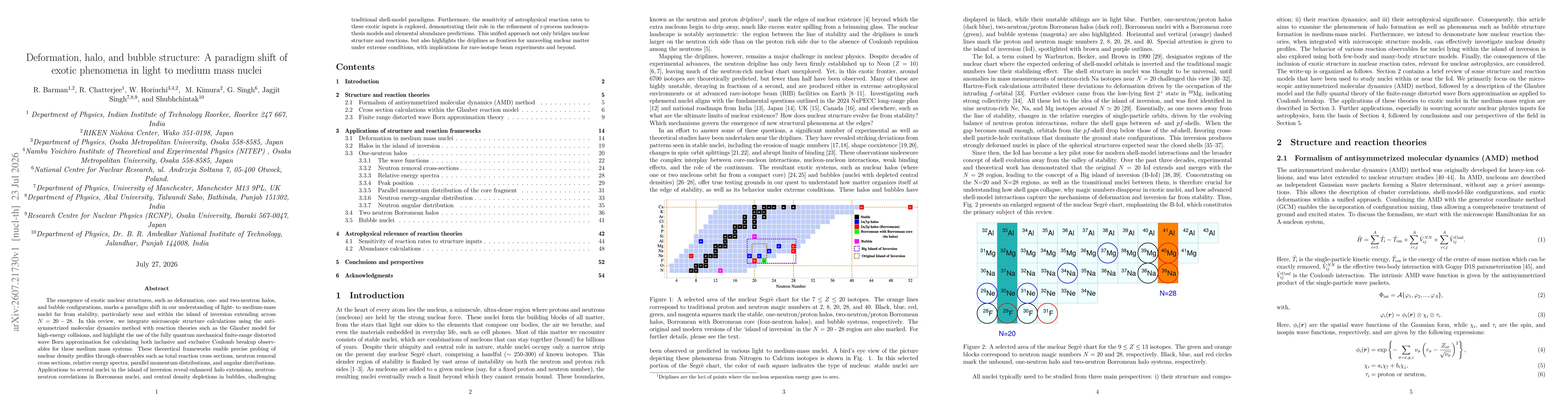 Thumbnail for Deformation, halo, and bubble structure: A paradigm shift of exotic phenomena in light to medium mass nuclei