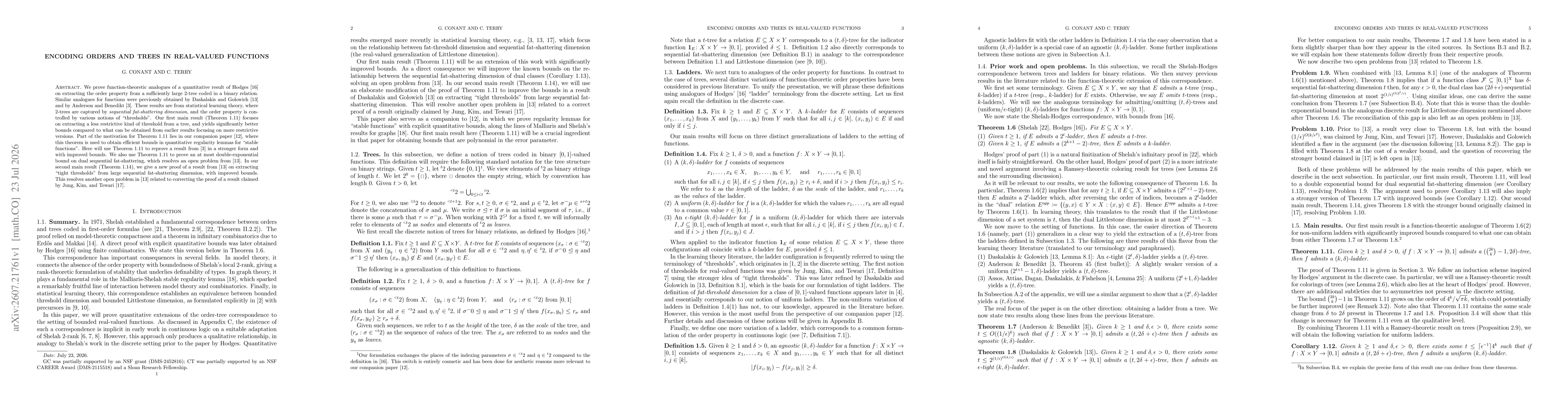Thumbnail for Encoding orders and trees in real-valued functions