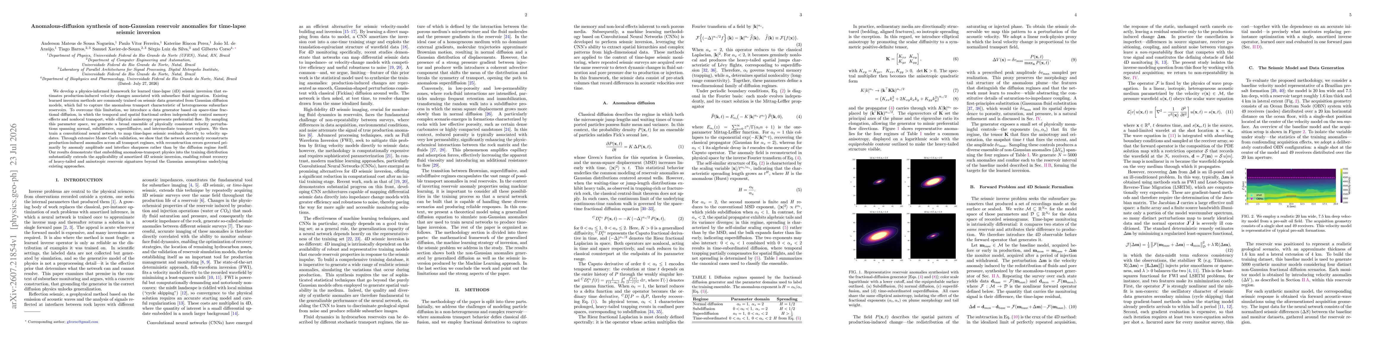 Thumbnail for Anomalous-diffusion synthesis of non-Gaussian reservoir anomalies for time-lapse seismic inversion